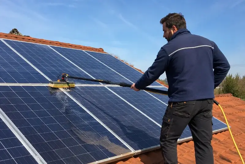 Nettoyage et entretien de panneaux solaires à Lansac